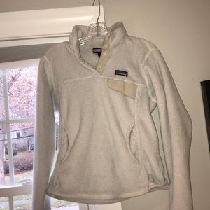 White pullover sweatshirt